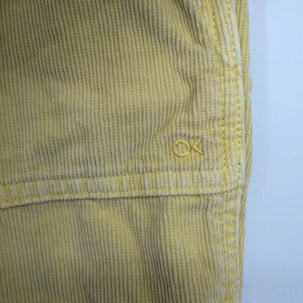 Outerknown Seventyseven Cord Utility Shorts Yellow Organic Cotton Men’s 36